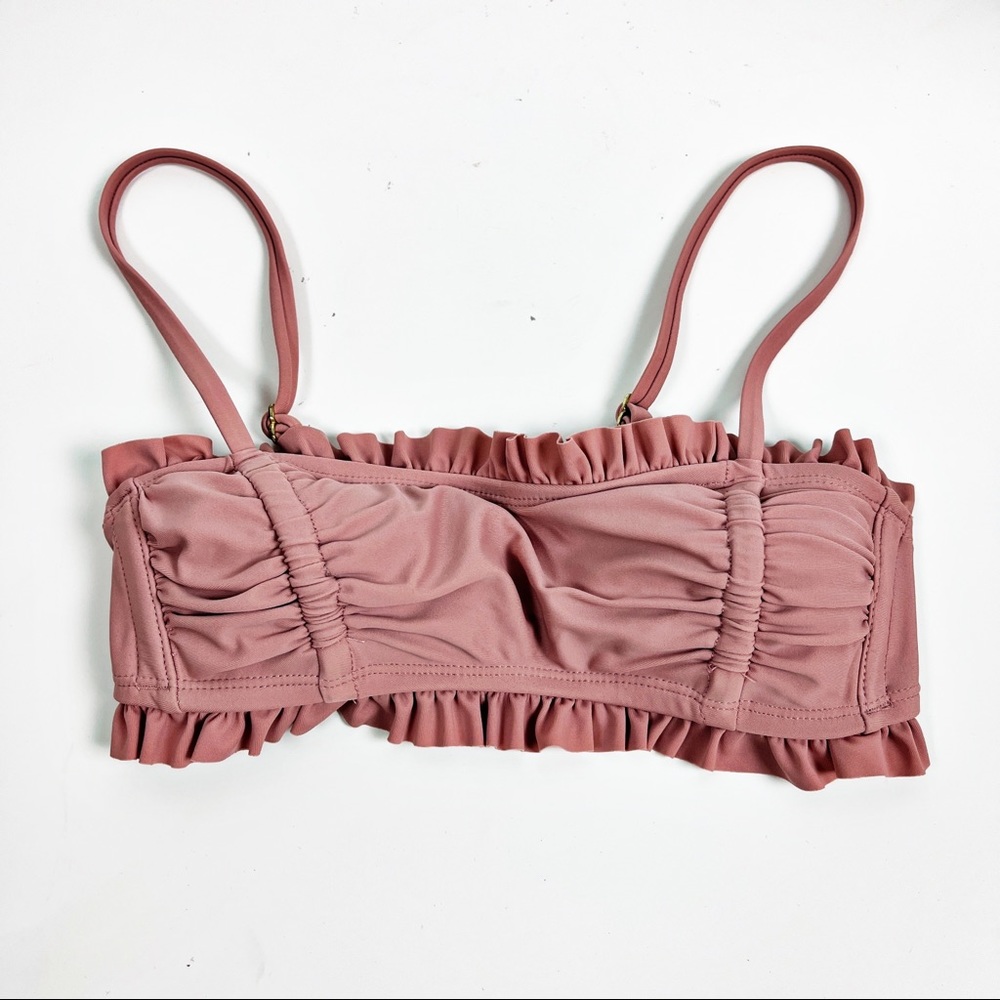 2/$14 Xhilaration Bandeau Ruffled Bikini Top Xs